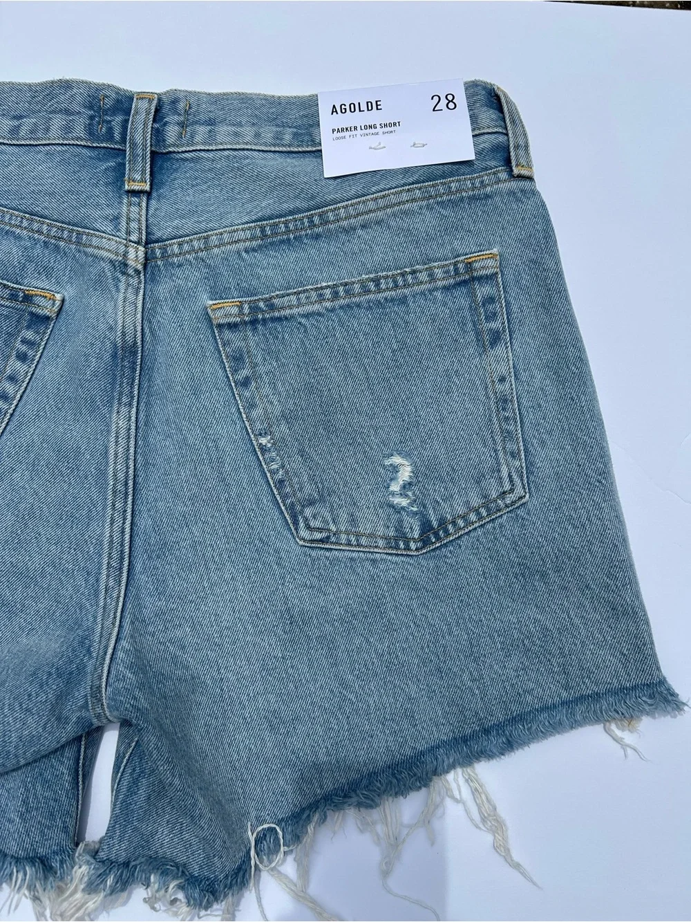 NWT🌷AGOLDE Parker Denim Long Shorts